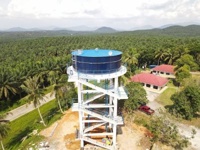 Elevated Water Tank in Muadzam Shah Pahang
