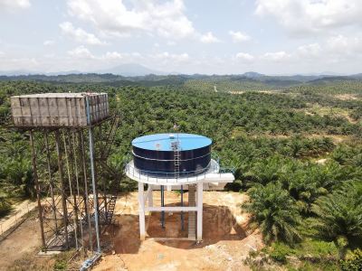 Elevated Water Tank in Kuantan Pahang, Malaysia