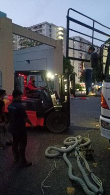 Toyota & Yale Diesel Forklift Rental at Ampang Hospital, Selangor, Malaysia (C162)