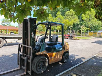 Two Unit Toyota Diesel Forklift Rental at Kem Sungai Besi @ Kuala Lumpur, Malaysia. (C750)