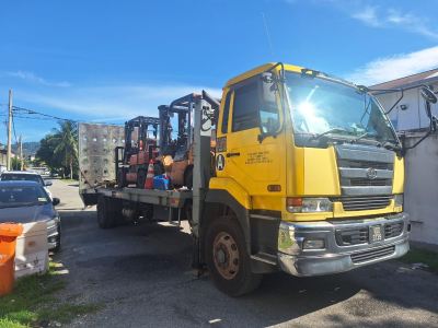 Two Unit Toyota Diesel Forklift Rental at Kem Sungai Besi @ Kuala Lumpur, Malaysia. (C750)