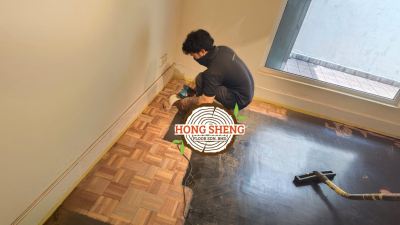 Timber Floor Polishing & Color Coating @ Klang Valley Area 