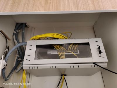 IP Network CCTV Shah Alam Area Selangor 4K UHD High Resolution Wired Network CCTV With PoE System  HDMI Monitor Server Rack Small Project Done Installation For Office 