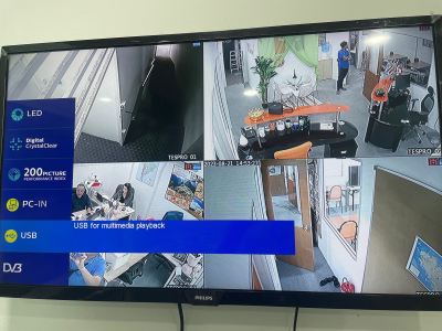 CCTV KL Malaysia TesPro Brand High Definition Wired 4Channel DVR With Wired 2MP  Done Installation For Office Lot Plaza Damas Sri Hartamas KL