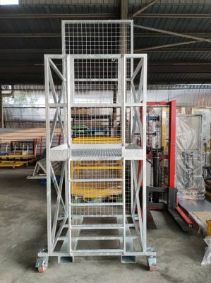 Customized Galvanized Forklift Cage with Ladder