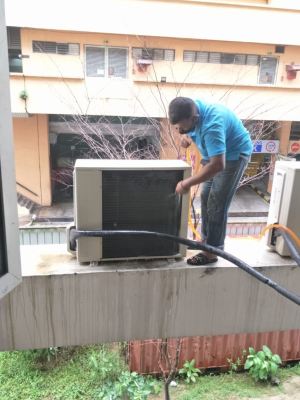 Air Cond Chemical Cleaning Service at ICC Pudu