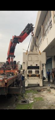 Moving And Relocated Of Press Machine