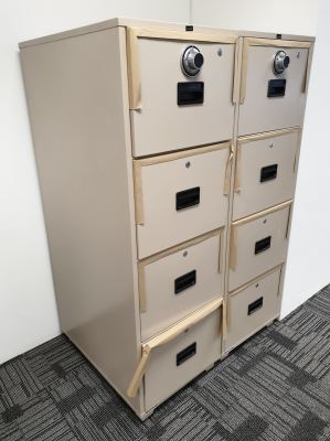 Supply UCHIDA 4-Drawer Fire Resistant Filing Cabinet