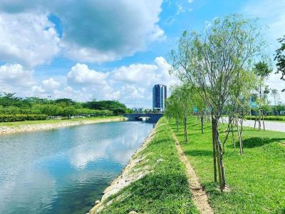 Canal in Senibong Cove, Johor Bahru