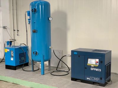 10 hp Inverter type Air Compressor system c/w Air Reciever tank (with Jkkp cert) and Air Dryer