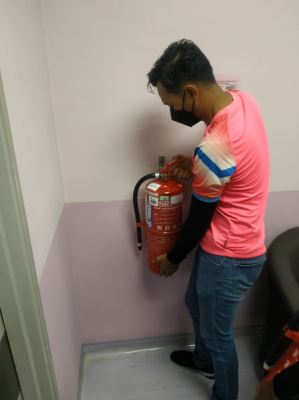 Membekal, Menghantar, Menyerah dan Memasang Alat Pemadam Api untuk Hospital Sultanah Nora Ismail JHB