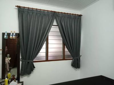 fixed Pleat Curtain blackout 