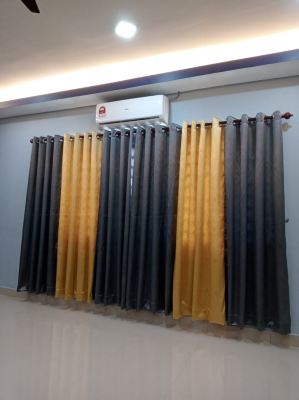 2 Tone Curtain, Macthing 2 Colours Curtain, Eyelet with Rod - Jalan Tengku Badri Shah 5, Shah Alam, Selangor