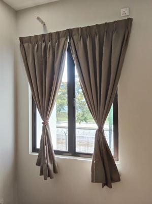 Custom made Blackout Curtain and lace Curtain with french pleat design; Jalan DS 1/2,Danau Simfoni,Bandar Gamuda Gardens 48050 Rawang