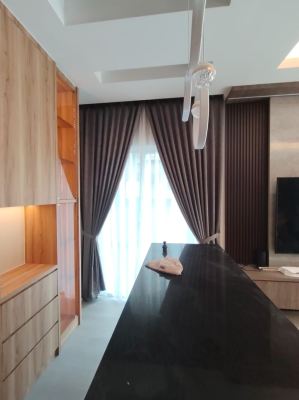 Custom made Blackout Curtain and Lace Curtain; Zebra Blind installation: Klang, Nilai, Kuala Selangor