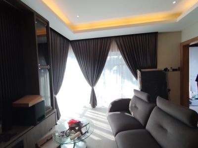 Custom made Blackout Curtain and Lace Curtain; Zebra Blind installation: Klang, Nilai, Kuala Selangor
