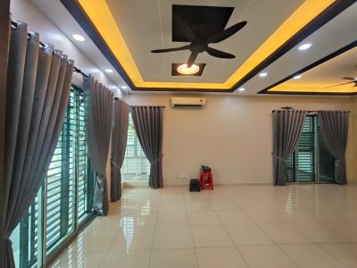 Custom made Single layer Blackout Curtain with Eyelet design; Lorong Laksamana 27D, Taman Sentosa, 41000 Klang, Selangor