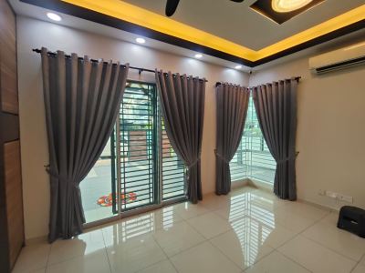 Custom made Single layer Blackout Curtain with Eyelet design; Lorong Laksamana 27D, Taman Sentosa, 41000 Klang, Selangor