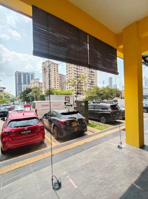 Custom made Outdoor Wooden Blind installation: Pusat Industri 15, Taman, Jln Seri Rejang, Taman Sri Rampai, 53300 Kuala Lumpur, Wilayah Persekutuan Kuala Lumpur