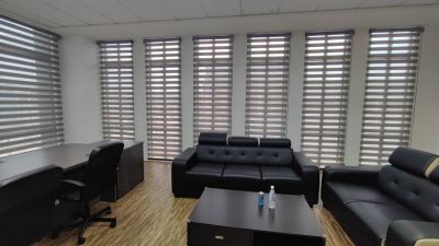 Zebra Blind For Factory Office Windows/ Dim Out Material/ Boss Room/ Meeting Room 
