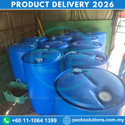 Used Tight Head Plastic Blue Drum Rawang