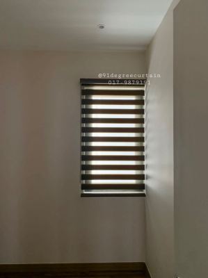 Room 2 - Zebra Blinds - Brown 