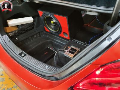 Mercedes C300 DSP Subwoofer Car Amplifier Installation from Petaling Jaya Damansara