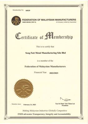 FMM membership certificate