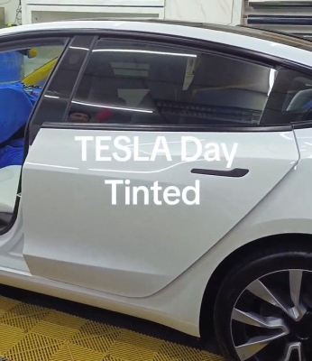 Tesla Model 3 Tinting Installation