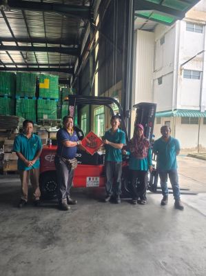 New EP Electric Lithium Forklift delivery to Tangkak Johor, EP Forklift Malaysia, LT Power Forklift Malaysia