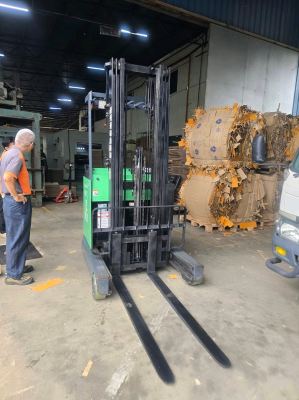 Toyota Reach Truck 7FBR15 sales delivery to Krubong Packaging Melaka 