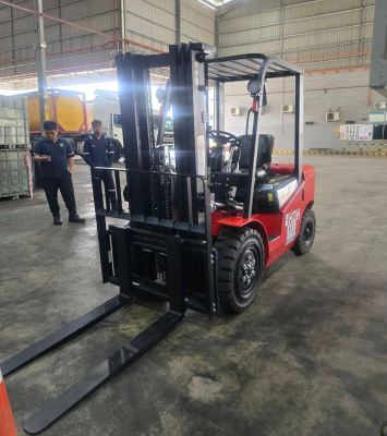 EP Diesel Forklift CPCD30 delivery to Bukit Rambai Melaka, Engine Forklift Melaka, Towing Forklift Melaka, Forklift Training Melaka