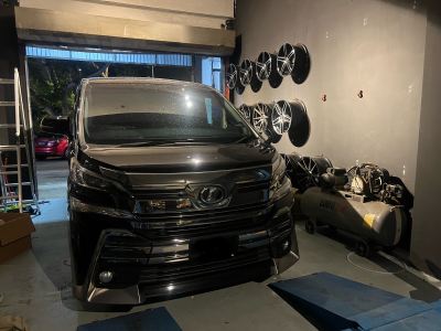 Vellfire change tyre service 