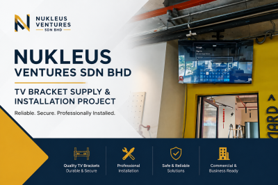 Projek Bekal & Pasang Bracket TV untuk Nukleus Ventures Sdn Bhd