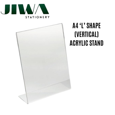 A4 L Shape Vertical Acrylic Stand
