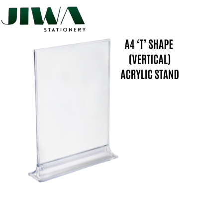 A4 T Shape Vertical Acrylic Stand
