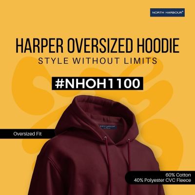 NHOH 1100 Harper Oversized Hoodie Printing Malaysia