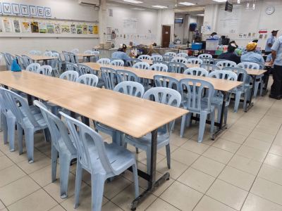Supply & Installation of HPL Top Canteen Tables and PP Canteen Chairs at Bandar Bukit Beruntung, Rawang, Selangor