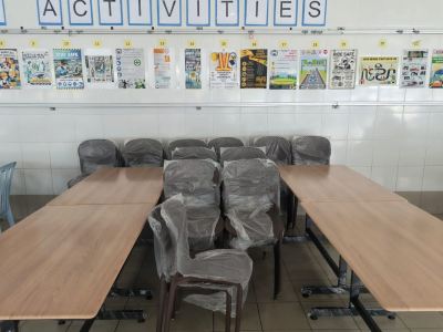 Supply & Installation of HPL Top Canteen Tables and PP Canteen Chairs at Bandar Bukit Beruntung, Rawang, Selangor