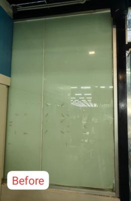 Print Window Sticker For Badminton Lessons At Setapak, KL | Glass Door Sticker | Shopfront Branding | Business Promotion | Membership Promotion | Grand Opening | Sports Academy | Window Advertising | Promotional Display