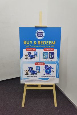Print Wooden Easel Stand For Event Promotion At Cheras, KL | Event Setup | Promotion Display | Poster Stand | Brand Promotion | Custom Stand | Wooden Stand  
