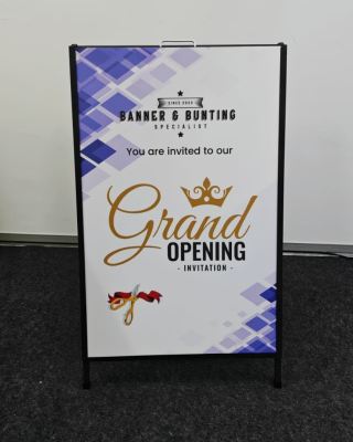 Print Poster Stand For Opening Ceremony At Kepong, KL | Launch Event | Display Stand | Information Display | Floor Stand | Mall Promotion | Event Signage