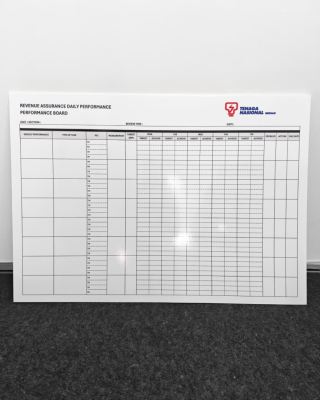 Print Performance Board For Factory At Kuchai Lama, KL | KPI Board | Daily Management Board | Whiteboard Printing | Visual Management