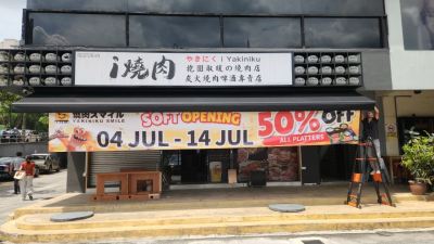 Print Grand Opening Banner for Restaurant at Sri Hartamas | Soft Opening Banner | Restaurant Promotion | Outdoor Advertising Banner | Banner Printing Malaysia