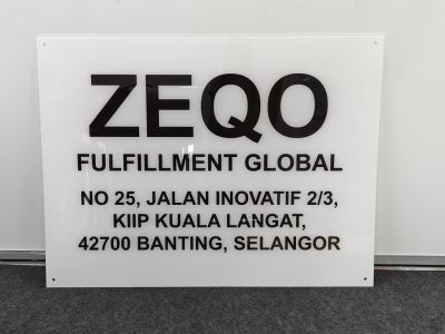 Print Acrylic Signage for Office at Banting, Selangor | Custom Acrylic Signboard | Office Logo Wall | Reception Area Display | Corporate Branding Signage | Signboard Printing