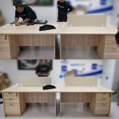 Workstation (Cluster of 4) Setup for Staff Workspace in Bandar Puteri Puchong