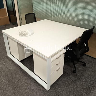 SIF Cluster of 2 Workstation & Finn Chair for Office Use in Solaris Mont Kiara