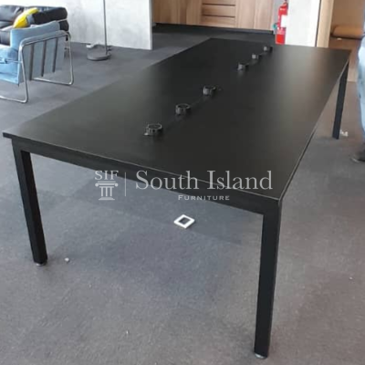 Rectangular Table with Built-in Socket Power Track for Office Use in Mont Kiara