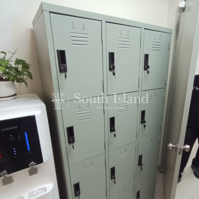 12 Compartment Steel Locker for Staff Storage at Bandar Sunway