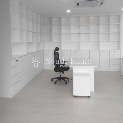 Office Storage Cabinet, Table & Chair Setup for Workspace Use at Shah Alam Seksyen 23